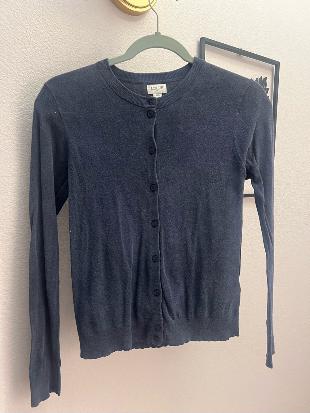 || J. Crew || Navy Crewneck Cardigan ||